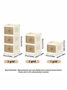1pc Cosmetics Storage Box Household Luxury Desktop Dresser Skin Care Product Storage Box Facial Mask Dust Proof Drawer Sorting Cabinet Storage Rack - Multicolor - View 2