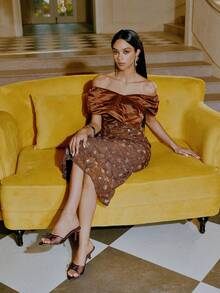 Giày cao gót hở mũi lưới thoáng khí cho nữ, trang trí nơ, phong cách tối giản đa năng mùa hè mới về - Màu Khaki - Xem 10