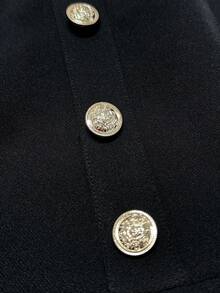 Franclia Petite 女士时尚无肩带休闲/工作吊带背心，度假无肩带黑色吊带背心，派对/活动无肩带上衣 - 黑色 - 查看 4