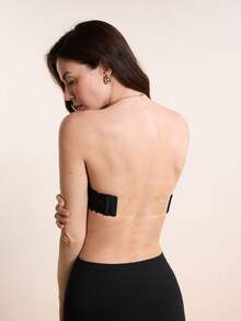 Hourtrue Áo ngực không dây có gọng ren Peach Girl dành cho nữ - Nâng ngực, nhiều kiểu mặc, kiểu quây thoải mái cho trang phục thời trang và mặc hàng ngày. - màu đen - Xem 9