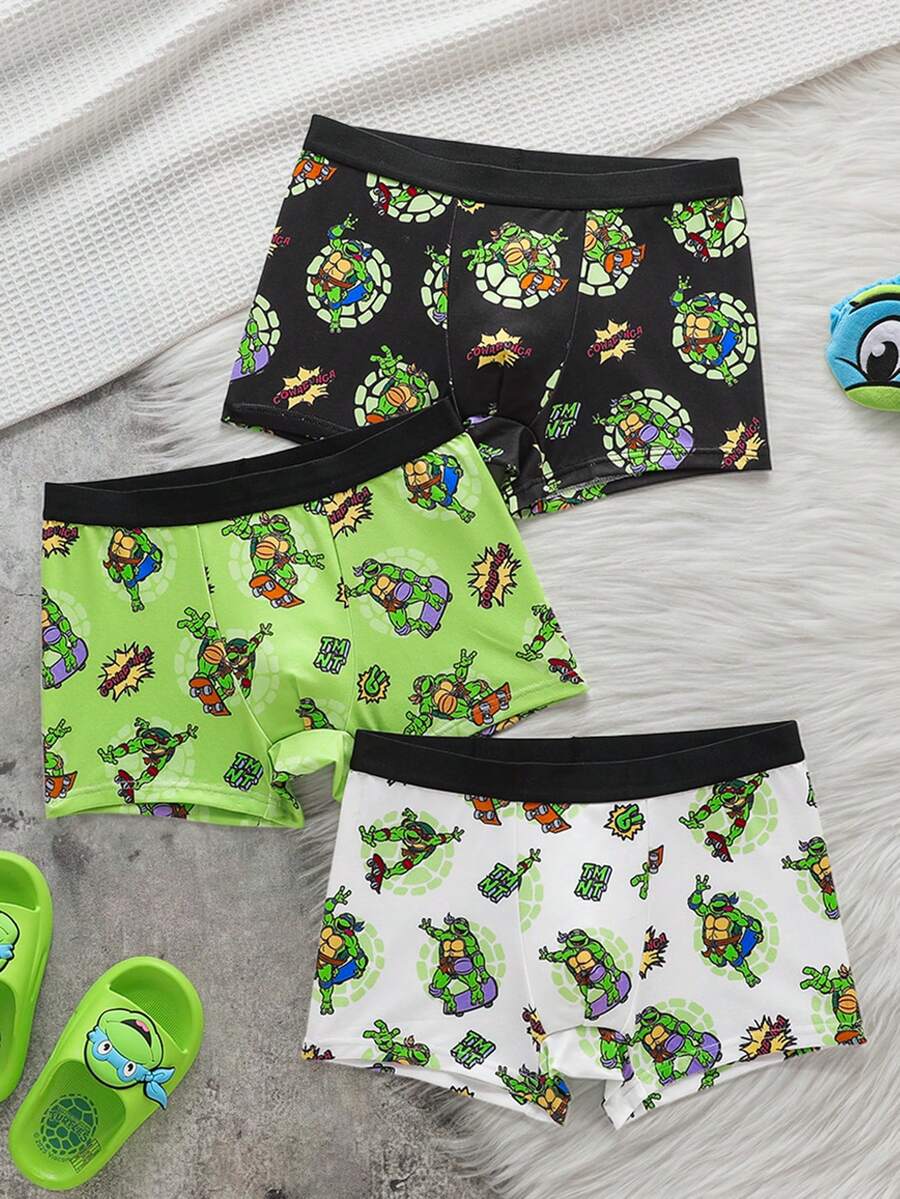 TEENAGE MUTANT NINJA TURTLES | SHEIN 少年特兰克斯 变种忍者神龟 - 黑色 - 查看 1