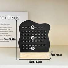 Joivida 1Pc/2Pcs Ring Calendar Perpetual Calendar, DIY Handmade Ring Desk Calendar, Creative Personalized Office Desktop Decoration - Single Piece - View 10