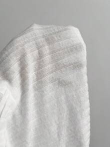 Elamini 甜美可爱蕾丝拼接深V修身长袖T恤，淡粉色，春季 - 白色 - 查看 6