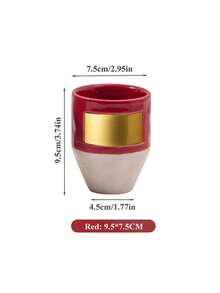 Cirelle Rustic Ceramic Coffee Mug – Gold Accent Attached, Unique Design Cup For Espresso, Latte & Cappuccino, Artisan Stoneware Mug, Housewarming & Coffee Lover Gift - Multicolor - View 13