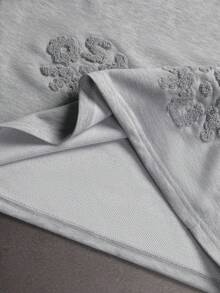 STYNVO 男士印花圆领短袖T恤搭配抽绳短裤，休闲日常穿搭 - 灰色 - 查看 7