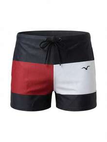 Surfspeed Quần short nam cạp chun phối màu, kiểu dáng casual đa năng, thích hợp đi biển, có dây rút, túi xéo, họa tiết in, kiểu Hawaii, nhanh khô, lót lưới hai lớp, họa tiết 3D nghệ thuật tương phản, thời trang casual đi biển mùa hè, đồ bơi nam, quần bơi nam đen trắng, đồ bơi nam, quần bơi nam, đồ bơi nam, quần đùi nam, đồ tắm nam - Nhiều màu - Xem 2