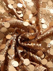 ROMWE Avant Sexy Y2K Party Sequin Halter Plunging Neck Low Waist Mini Dress For Women - Gold - View 4