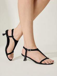 CUCCOO CHICEST Women Heeled Sandals Spring Shoes Wedding Shoes Bride Shoes - Black - View 8