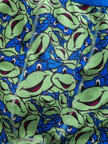 TEENAGE MUTANT NINJA TURTLES | SHEIN Bộ 4 quần boxer nam, thoáng mát và thoải mái. - màu xanh lá - Xem 6