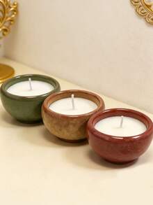 Cirelle Crackle Ceramic Scented Candle - Natural Soy Wax In Artisan Cup, Ambient Home Fragrance For Relaxation, Mindful Gift - multicolor - View 5