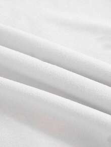 Resyla 女士圆领爱心印花休闲百搭日常短袖T恤 - 白色 - 查看 6