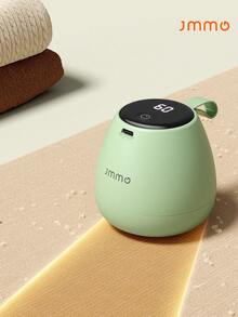 JMMO Fabric Shaver,Lint Remover,Lint Shaver Defuzzer Sweater Shaver For Clothes,Smart Digital Display,Powerful Suction Device No Residue,Type C,Fast Charging Efficient Cutting - Green - View 1