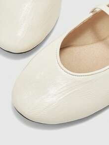 CUCCOO BIZCHIC Women's Casual Buckle Design Everyday Versatile Shoes Spring Shoes - Beige - View 8
