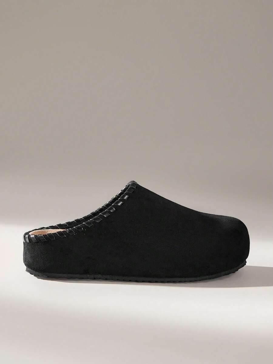 Solecia Women's Vintage Fashion Nyaman Dan Nyaman Dengan Gaya Premium Headdressed Top Bottom Moller Sandal - Black - View 1
