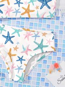 SHEIN Bộ đồ bơi tối giản màu trắng kem dành cho bé gái, gồm áo hai dây và bikini tam giác, thích hợp cho bơi lội, spa, hồ bơi, khu nghỉ dưỡng trên đảo và bãi biển. - Nhiều màu - Xem 4