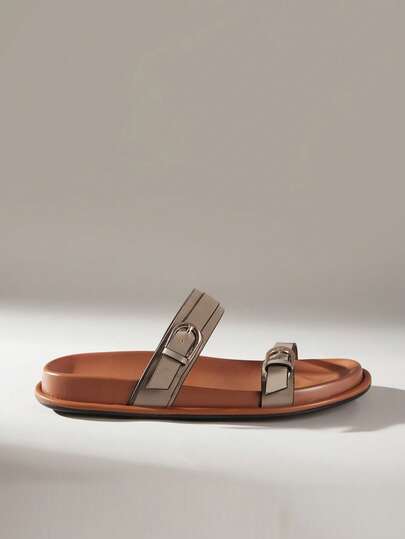 Solecia Giày nữ kiểu cổ điển, thích hợp cho đi chơi, dạo phố hoặc đi biển, kiểu sandal quai mảnh đa năng.