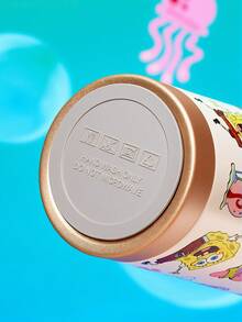 SpongeBob SquarePants | SHEIN 500毫升/16盎司真空隔热不锈钢杯，配1个防漏盖，适用于冷热饮，适用于大多数车载杯架 - 白色 - 查看 7