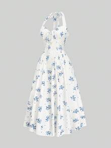 GlowEve Ladies Weave Elegant Summer Vacation Dresses - Blue - View 3