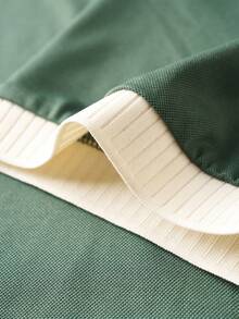 Airaco 夏季庆典季撞色领小狗印花透气舒适男士Polo衫，沙滩度假套装 - 綠色 - 查看 7