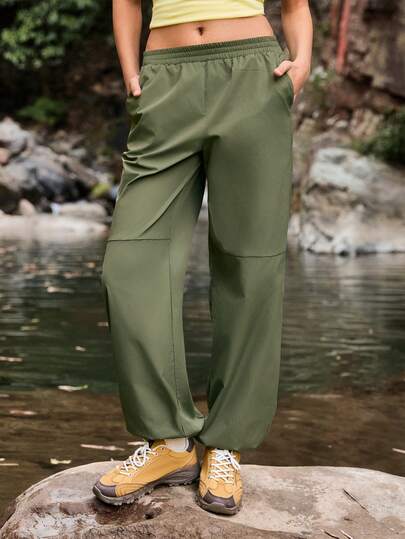 Medorelle Quần ống rộng nữ màu trơn, cạp chun, có túi, kiểu dáng thường ngày đa năng, quần ống rộng dáng suông, quần oversized cho nữ, quần dài nữ, quần ống rộng cạp cao cho nữ, quần hè cho nữ, quần jean casual cho nữ, quần ống rộng dáng suông cho nữ, quần kiểu quân đội cho nữ.