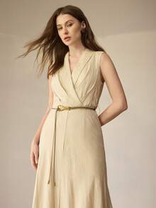 MOTF PREMIUM U-SHAPED BUCKLE KNOTTED WAIST BELT - green gold - View 5