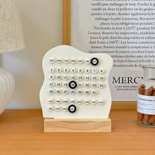 Joivida 1Pc/2Pcs Ring Calendar Perpetual Calendar, DIY Handmade Ring Desk Calendar, Creative Personalized Office Desktop Decoration - Single Piece - View 4