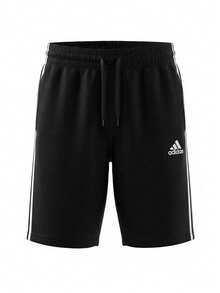 Adidas Essentials Men's 3-Stripes Shorts Black - Black / White - View 1