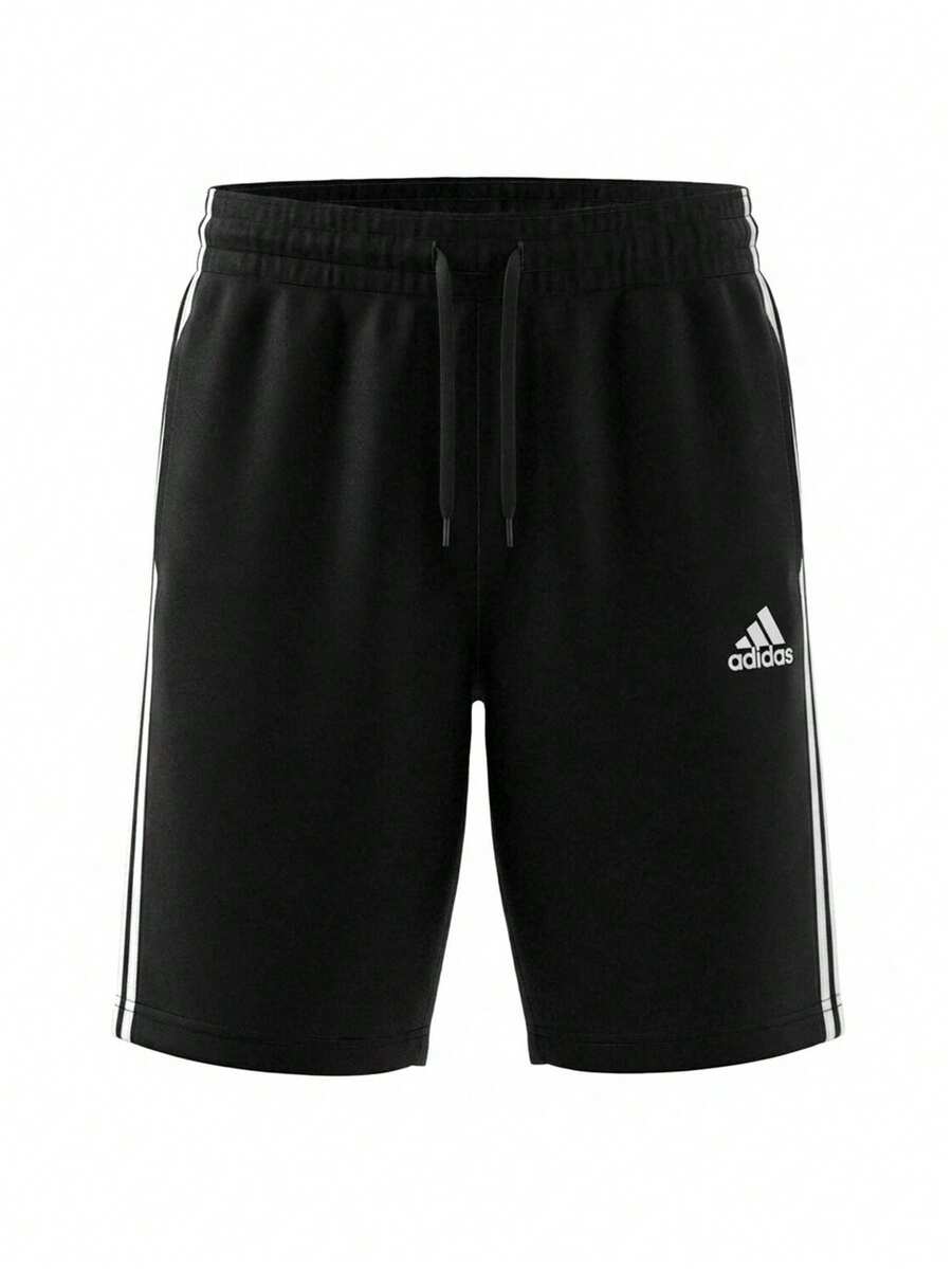 Adidas Essentials Men's 3-Stripes Shorts Black - Black / White - View 1