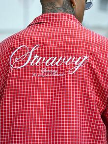 Devon Thys 男士落肩休闲前开襟二合一衬衫，长袖上衣 - 彩色 - 查看 3