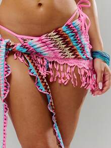 Musera Resort Khăn Sarong họa tiết tua rua bên hông, thích hợp cho bơi lội, nghỉ mát, du lịch, đi biển, Casa Calypso - Nhiều màu - Xem 6