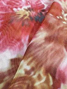 Bonvoyette Summer New Multi-Color Twist Pearl Decor Bandeau Dual Fabric Digital Print Ruched Waist Bodycon Skirt, Viral Party Afternoon Tea Beach Resort 3-Piece Swimwear Set For Women Women Vacation Outfit Sets Women S Beach Outfits Summer Festival Outfits For Women Party Outfit,Beach Outfits  Wedding Guest Dress For Women  Elegant Dresses For Women Beach Outfits Elegant Women's Set Vacation Outfits Women Wedding Guest Set For Women - Multicolor - View 6