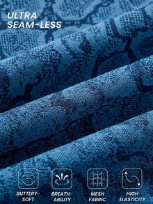 Innovista 女士蛇纹印花拼接无袖连体衣 - 藏蓝色 - 查看 4