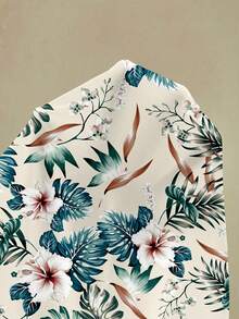 Rusticease 热带树叶印花上衣+纯绿色中长裙套装，女士夏季服装，夏季中长裙套装，中长裙上衣套装，女士中长裙上衣套装，印花中长裙套装 - 彩色 - 查看 7