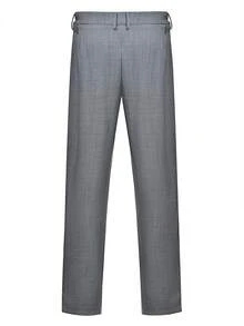 Manfinity Bizformal Men's Solid Color Pocket Casual Versatile Commute Pants, Formal - Grey - View 3