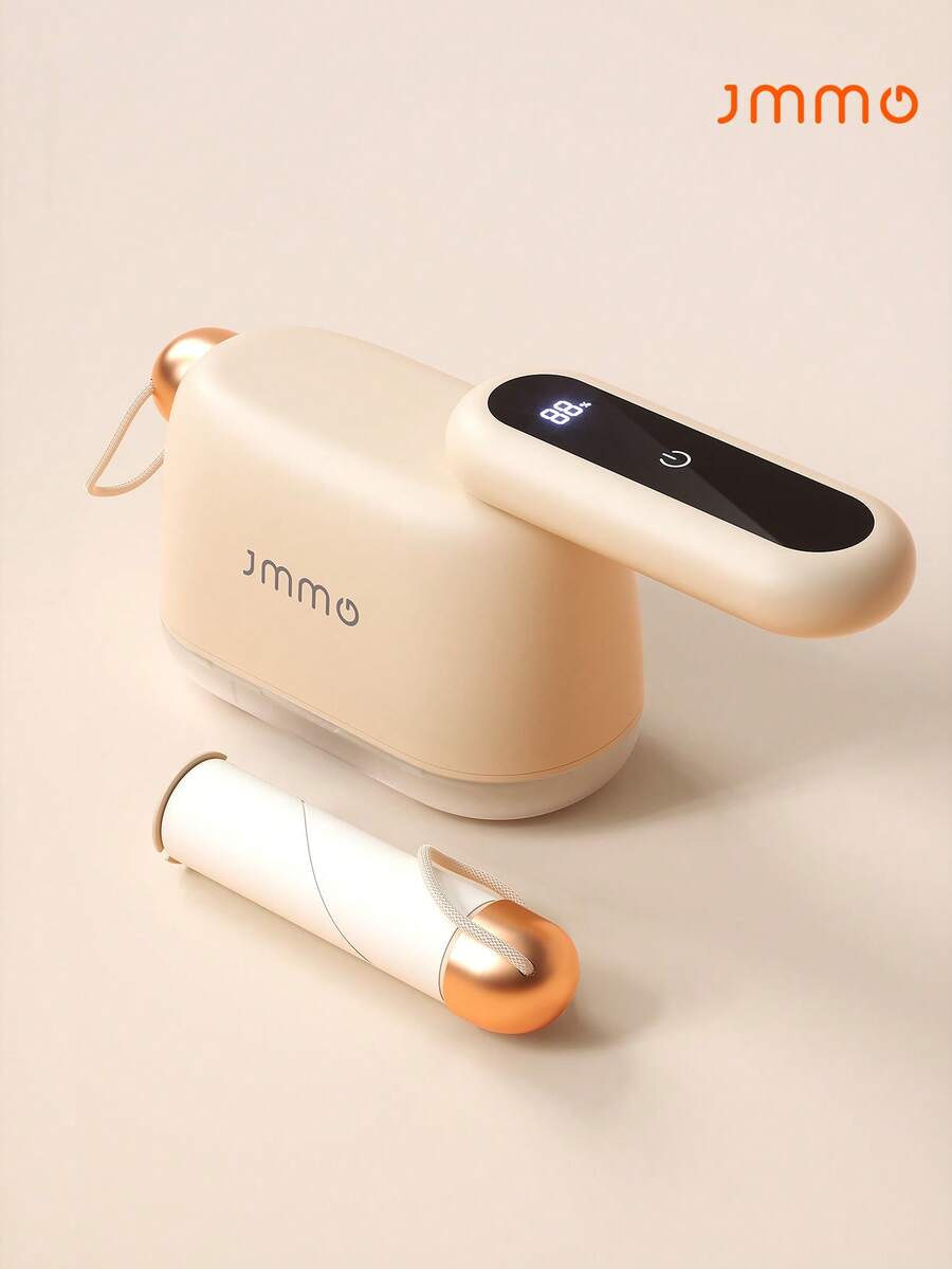 JMMO 内置棒状织物剃须刀、电动除毛器、带 LED 数字显示屏的可充电毛衣剃须刀、去除衣服、家具、绒球、沙发的绒毛起球修剪器、圣诞礼物、秋冬季假期露营必备品、度假配件、露营用品 - 米色 - 查看 1