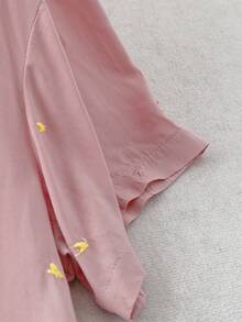 Linhara Áo kiểu nữ cỡ lớn in hình trái tim nhiều màu sắc, thanh lịch, cổ điển, thích hợp mặc hàng ngày, phù hợp cho các buổi hẹn hò, ngày Valentine. - Hồng - Xem 4