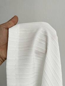 Slaydiva New Early Spring, Spring And Summer Music Festival, Valentine's Day, Easter, Bohemian Style, Casual And Simple Basic Style, Cruise Party, Casual Vacation, Elegant Commuting, V-Neck, Revealing Front Piece, Lace-Up, Large Backless, Fluttering Piece Top + Wide-Leg Pants, Super Long Pants, Loose Fit, White Pleated Fabric Women's Two Pieces Set -A - White - View 8