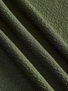 Rusticease Áo kiểu nữ cổ tròn màu trơn, kiểu dáng thường ngày, đa năng, thích hợp cho mùa hè. - xanh quân đội - Xem 4