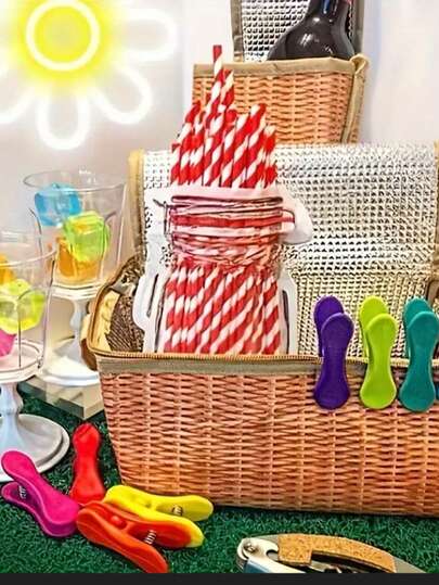 Rainbow Bag Clip, Snack Sealing Clip, Kitchen Storage Clip, Perfect For Kitchen Storage And Organization.