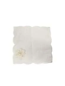 Cirelle 1pc Linen Beaded Flower Coaster – Decorative Handmade Placemat, Heat-Resistant Table Protector For Coffee, Tea & Guest Serving, Charming Housewarming & Bridal Gift - Multicolor - View 6