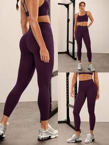 GLOWMODE Quần legging Peakbum Powersculpt™-Air Sculpt Flex 24 inch thấm hút mồ hôi, thoáng mát, cạp chữ V nâng mông, thích hợp cho các bài tập cường độ cao, chạy bộ, tập luyện mùa thu đông. - Màu tím - Xem 7