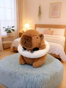 POKOJA LAND 可爱水豚毛绒钥匙扣挂件，水豚玩偶带游泳圈背包配件，耐用柔软的布料材质，时尚可爱的包包装饰，汽车挂件，生日礼物和节日礼物的完美选择 - 彩色 - 查看 15