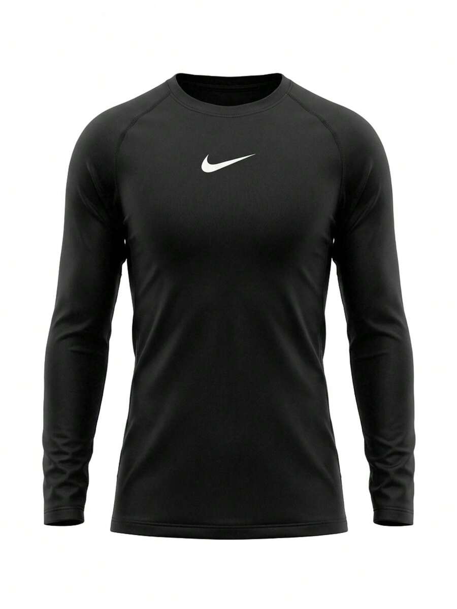 Nike Kids Long Sleeve Jersey Black - Negro - Ver 1