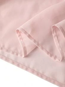 Rometta 大码优雅法式方领提花雪纺拼接长裙，适合春夏、上学、度假、毕业典礼、节日、情人节、圣诞节、音乐节、母亲节、万圣节、感恩节、复活节、国庆节、舞会、生日、约会、婚礼、郊游等场合。 - 粉色 - 查看 7