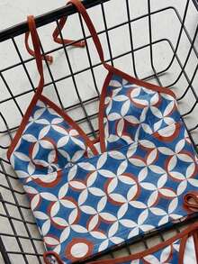 Swim Mod Bộ đồ bơi Tankini in họa tiết toàn thân, lý tưởng cho kỳ nghỉ biển. - Nhiều màu - Xem 4