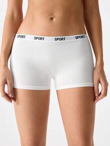 Loungeista 3入組字母織帶腰帶腰平角褲 - 彩色 - 查看 8