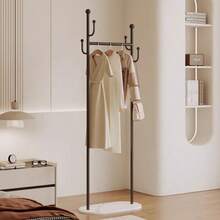 Minimalist Floor-Standing Clothes Rack, Bedroom Garment Storage Rack With Slate Shelving, Lightweight Luxury Coat Hanger Stand For Home - Multicolor - View 12
