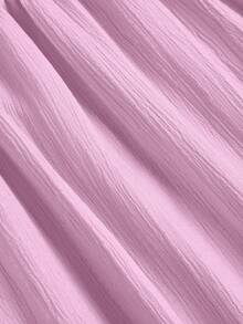 SOLERSUN Đầm cỡ lớn màu xanh dương, cổ đứng, khoét trước, không tay, thắt eo, buộc dây, thích hợp cho nữ, kiểu dáng thanh lịch, thường ngày, đi làm, dự tiệc, mẫu thời trang mùa hè mới dành cho nữ. - Màu tím hoa cà - Xem 8
