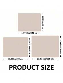 1 件装超强吸水防滑速干纯色厨房沥水垫，适用于水槽边，秋冬圣诞风格，卫生家居装饰厨房垫，沥水垫，吸水垫 - 卡其色 - 查看 3