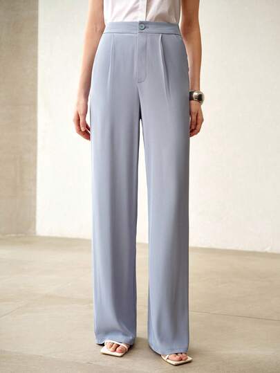 MOTF PREMIUM WOMEN'S FASHION CASUAL SOLID COLOR SUIT PANTS